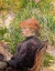 Picture of RED HAIRED GIRL IN A GARDEN