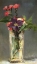 Picture of PINKS AND CLEMATIS IN A CRYSTAL VASE