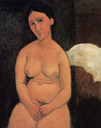 Picture of A SEATED NUDE