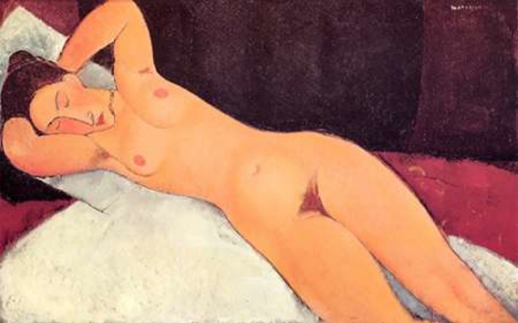 Picture of EYES CLOSED RECLINING NUDE