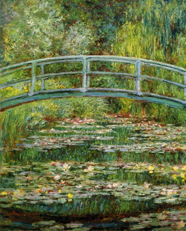 Picture of JAPANESE BRIDGE AND WATER LILIES - 1