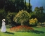 Picture of LADY IN THE GARDEN 1867
