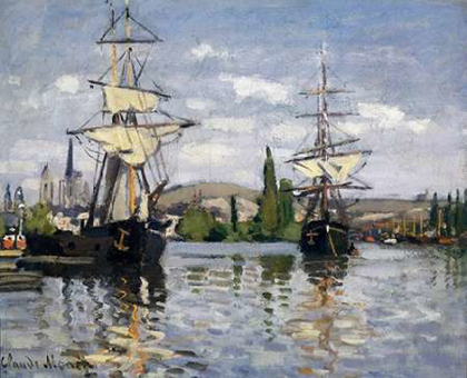 Picture of THE SEINE AT ROUEN 1872