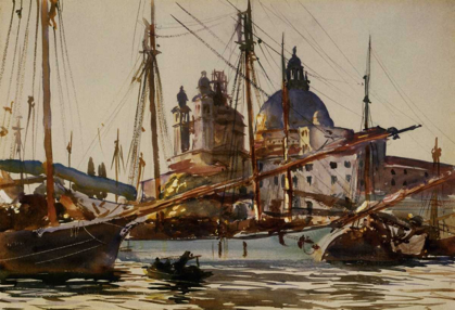 Picture of THE CHURCH OF SANTA MARIA DELLA SALUTE FROM GIUDECCA, 1904-09