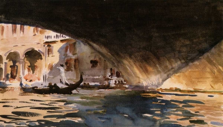 Picture of UNDER THE RIALTO BRIDGE, 1909