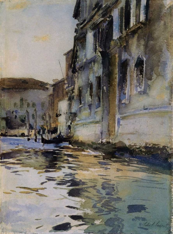 Picture of VENETIAN CANAL; PALAZZO CONTARINI DEGLI SCRIGNI