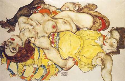 Picture of TWO GIRLS LYING ENTWINED