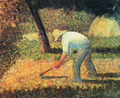 Picture of FARM LABORER WITH HOE