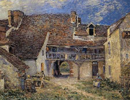 Picture of COURTYARD OF FARM AT ST MAMMES