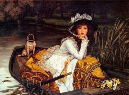 Picture of YOUNG LADY IN BOAT