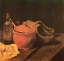 Picture of STILL LIFE EARTHENWARE BOTTLE AND CLOGS