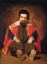 Picture of A DWARF SITTING ON THE FLOOR