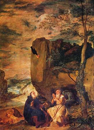 Picture of SAINT ANTHONY ABBOT AND SAINT PAUL THE HERMIT