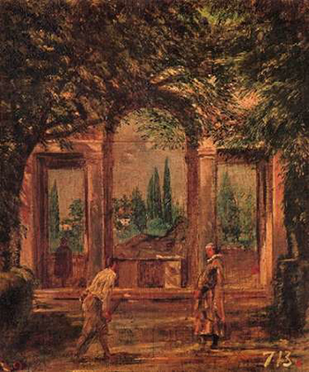 Picture of VIEW OF THE GARDENS OF THE VILLA MEDICI ROME