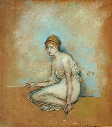 Picture of A SEATED FIGURE 1870