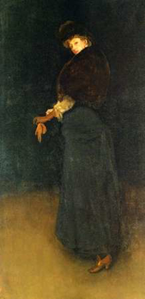 Picture of ARRANGEMENT IN BLACK LA DAME AU BRODEQUIN JAUNE 1882