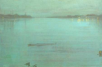 Picture of NOCTURNE BLUE AND SILVER CREMORNE LIGHTS 1872