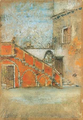 Picture of THE STAIRCASE NOTE IN RED 1880