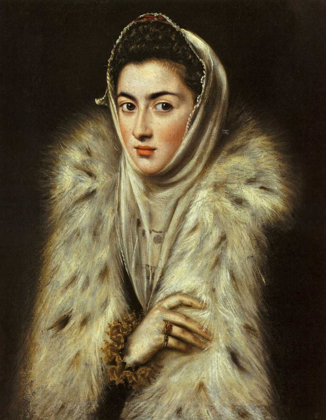 Picture of A LADY IN A FUR WRAP