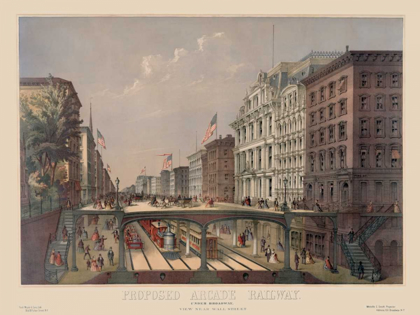 Picture of ELEVATED RAILWAY NEAR WALL STREET