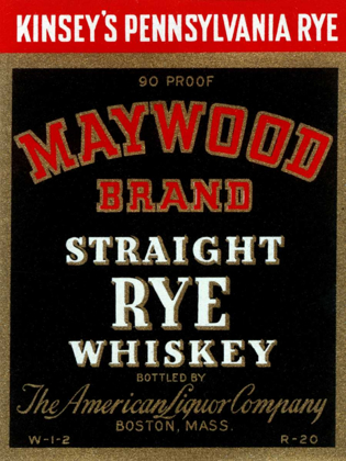 Picture of MAYWOOD BRAND STRAIGHT RYE WHISKEY