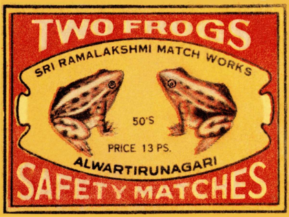 Picture of TWO FROGS SAFETY MATCHES