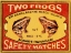 Picture of TWO FROGS SAFETY MATCHES