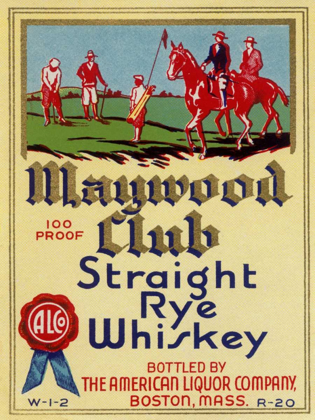 Picture of MAYWOOD CLUB STRAIGHT RYE WHISKEY