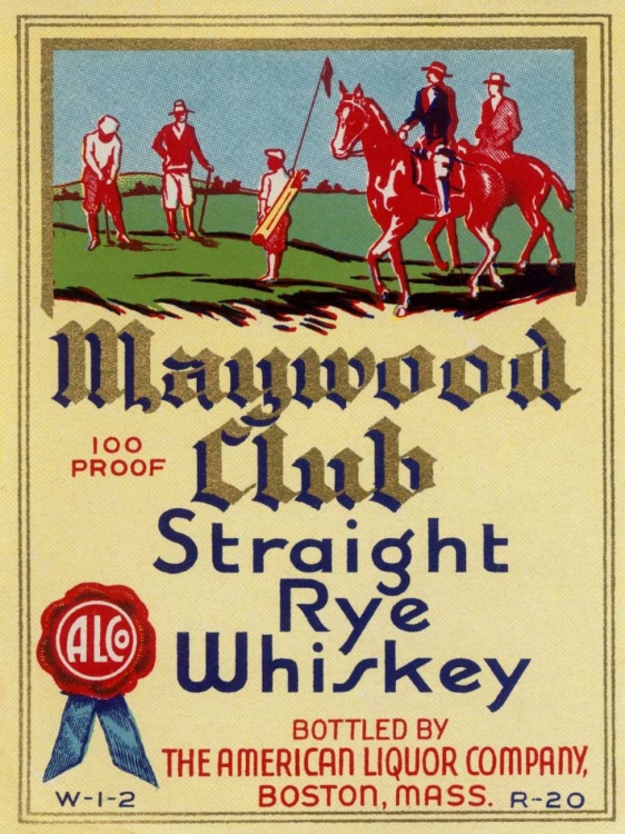 Picture of MAYWOOD CLUB STRAIGHT RYE WHISKEY