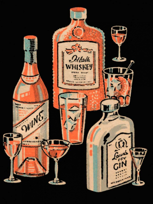 Picture of WHISKEY, WINE AND GIN