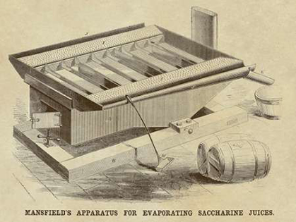 Picture of MANSFIELDS APPARATUS FOR EVAPORATING SACCHARINE JUICES