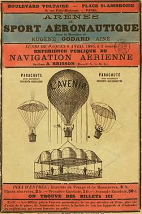 Picture of BROADSIDE ANNOUNCEMENT OF A BALLOON ASCENSION