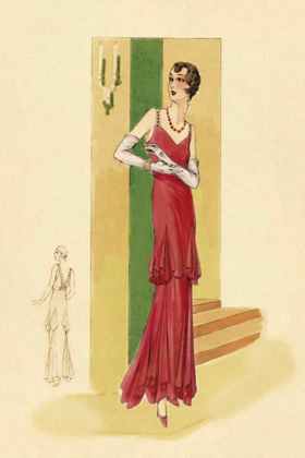 Picture of SCARLET EVENING GOWN