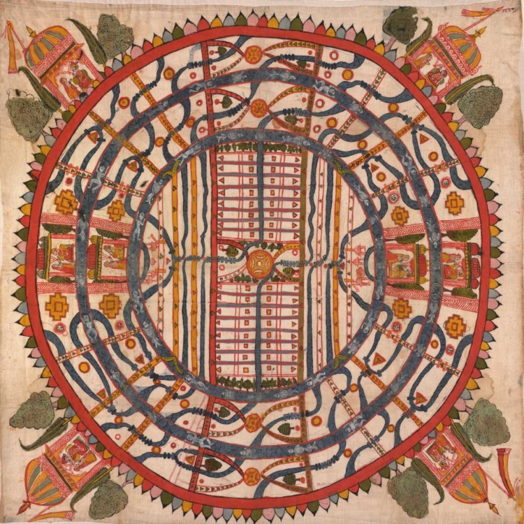 Picture of MANU?YALOKA, MAP OF THE WORLD OF MAN, ACCORDING TO JAIN COSMOLOGICAL TRADITIONS