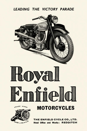Picture of ROYAL ENFIELD MOTORCYCLES: LEADING THE VICTORY PARADE