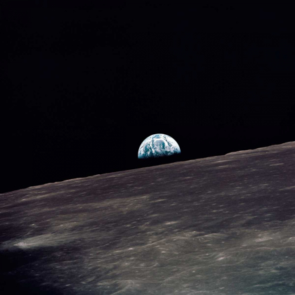 Picture of EARTHRISE, VIEWED FROM APOLLO 10, 1969