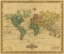 Picture of WORLD ON MERCATORS PROJECTION, 1823 - TEA STAINED
