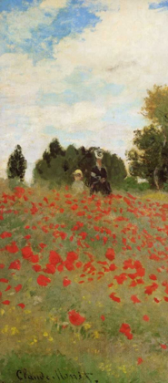 Picture of FIELD OF POPPIES - LES COQUELICOTS 1873 - LEFT