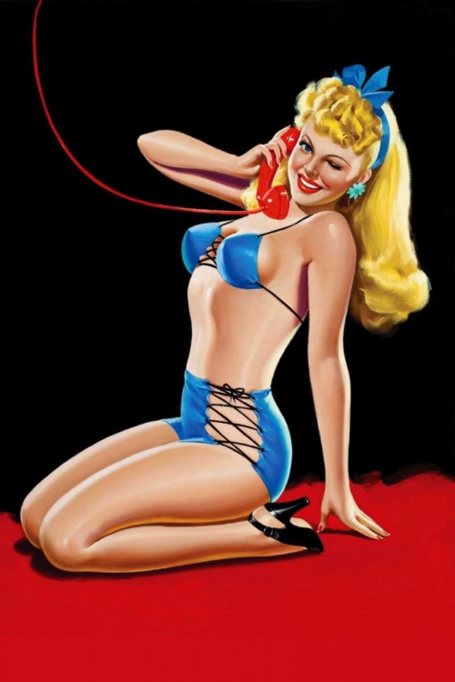 Picture of EYEFUL MAGAZINE: PIN UP IN BLUE BIKINI