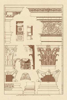 Picture of ENTABLATURES, CAPITALS AND BASES