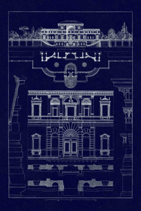 Picture of VILLA SACCHETTI, VILLA PAPA GIULIO AT ROME (BLUEPRINT)