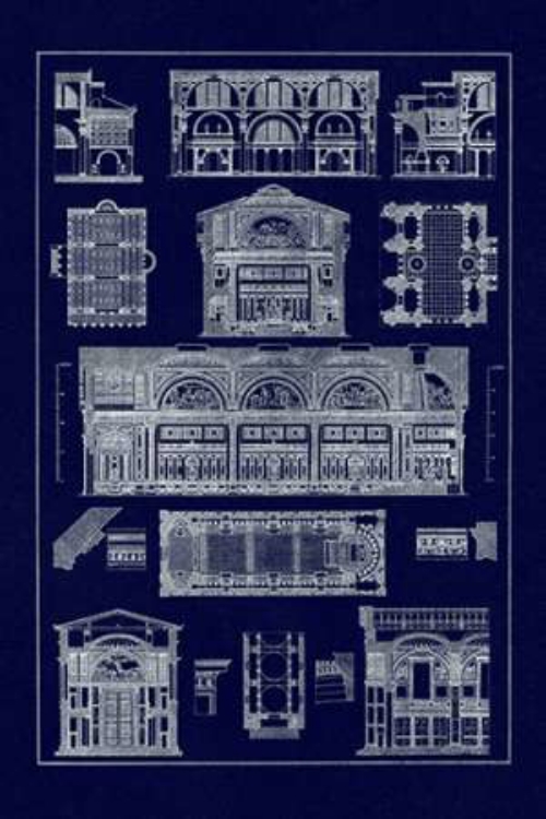 Picture of INTERIORS WITH CROSS VAULTS AND CUPOLA VAULTING (BLUEPRINT)