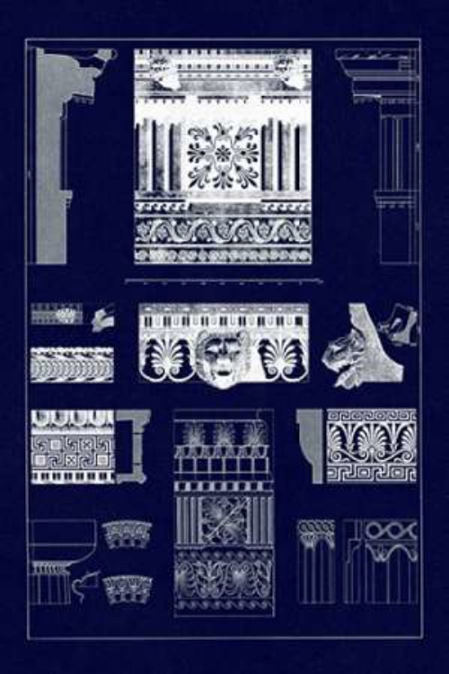 Picture of ENTABLATURES, TERRACOTTAS AND CYMAS (BLUEPRINT)