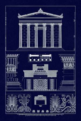 Picture of PORTICO, COFFER AND PALMETTE-ORNAMENT (BLUEPRINT)