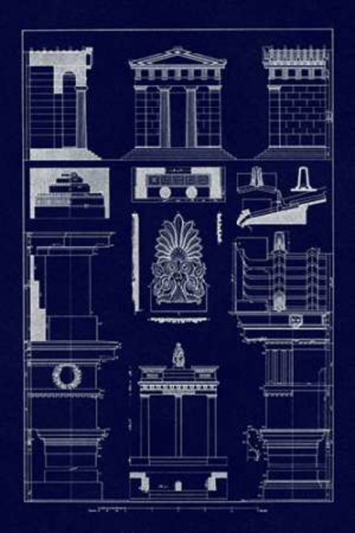 Picture of TEMPLE OF DIANA, MONUMENT OF THRASYLLUS (BLUEPRINT)