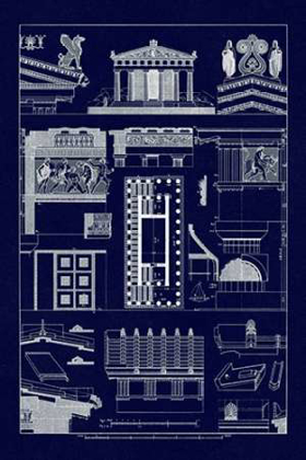 Picture of TEMPLE OF ATHENE AND THESEUS, POLYMUSEUMOME (BLUEPRINT)