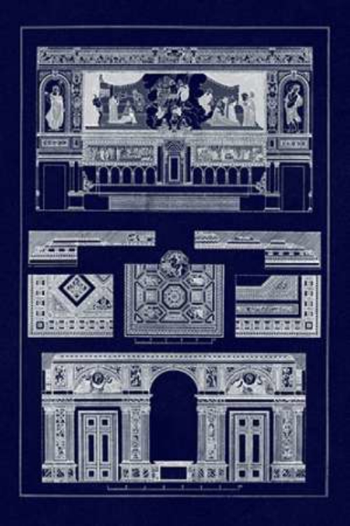 Picture of DECORATION OF LARGE HALLS, POLYMUSEUMOME (BLUEPRINT)