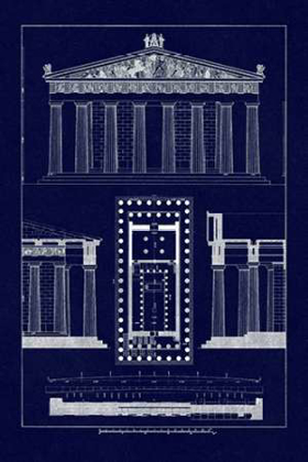 Picture of THE PARTHENON AT ATHENS, POLYMUSEUMOME (BLUEPRINT)