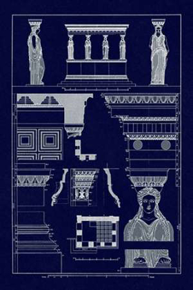 Picture of PORCH OF CARYATIDS, POLYMUSEUMOME (BLUEPRINT)