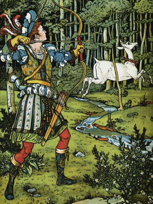 Picture of HIND IN THE WOOD - THE ARCHER